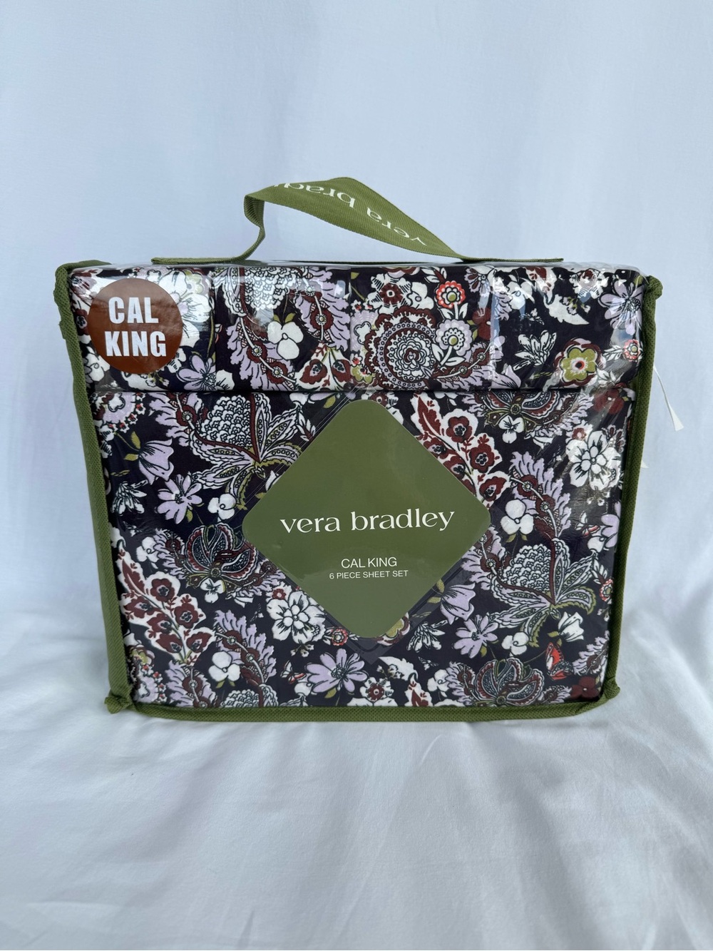 Vera Bradley Cal King 6-Piece Floral Paisley Sheet Set NWT